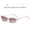 Transparent Tea Frame Gradient Tea, variant on New European and American fashion small-frame cat-eye sunglasses, personalized trendy street style sunglasses for men and women, stylish and versatile