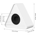 thumbnail image 2 of Microphone Portable Micro Portable 2 Pcs Logo de Micro Drapeau Microphone en Forme de Triangle Station de Fanions pour Karaoké Microphone Portatif (Blanc), 2 of 5