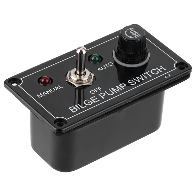 Panel De Interruptores De Palanca, Interruptor De Palanca De 3 Vías Fácil De Operar Con Indicador LED Para RV Para Yate De 12V OTVIAP Bilge Pump Switch