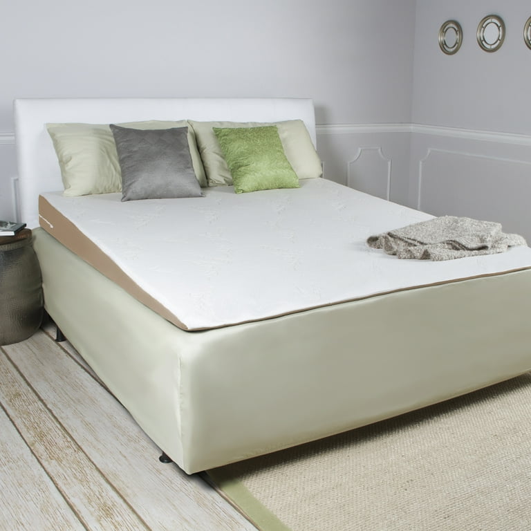 Avana Inclined Memory Foam Mattress Topper Wedge Pillow with Cooling Tencel Cover King Size