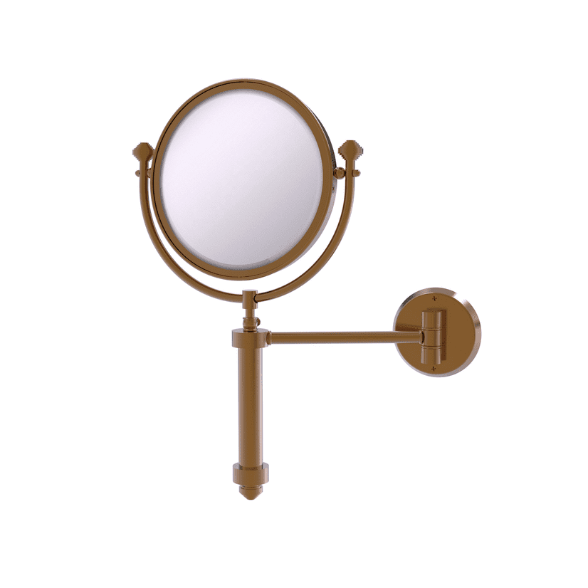 Allied Brass SHM-8/2X-VB Soho Collection Wall Mounted Make-Up Mirror 8 Inch Diameter with 2X Magnification Venetian Bronze 