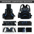 thumbnail image 4 of Enroslu Fishing Backpack with Rod Holder, Fishing Tackle Storage Bags Fishing Tackle Box Backpack Lure Fishing Bag Carrying Fishing Gear and Equipment, 4 of 6