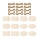 thumbnail image 3 of 12 piezas de placa de madera en sin terminar para colgar, letrero de madera duradero y portátil para decoración de pared, boda, hotel, tienda, 3 of 9
