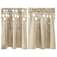 thumbnail image 2 of Deeceymbur Small Window Short Curtains Embroidered Semi Curtains Bedroom Door Curtains Light Blocking Decorative Valance, 2 of 7