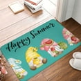 thumbnail image 5 of Balery Hello Summer Gnome Doormat, Durable Flannel Fabric, Waterproof Stain and Fade Resistant, Low Profile,Indoor Outdoor Door Mats, Easy Clean Patio Entrance Mat, 16x24in, 5 of 9
