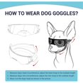 thumbnail image 5 of UOSIA Dog Goggles Sunglasses Small to Medium Breed Puppy Sunglasses,S,Blue, 5 of 6