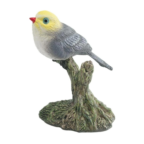 Figura de pájaro realista coleccionable pintada a mano, juguete educativo para niños, miniatura Estilo C