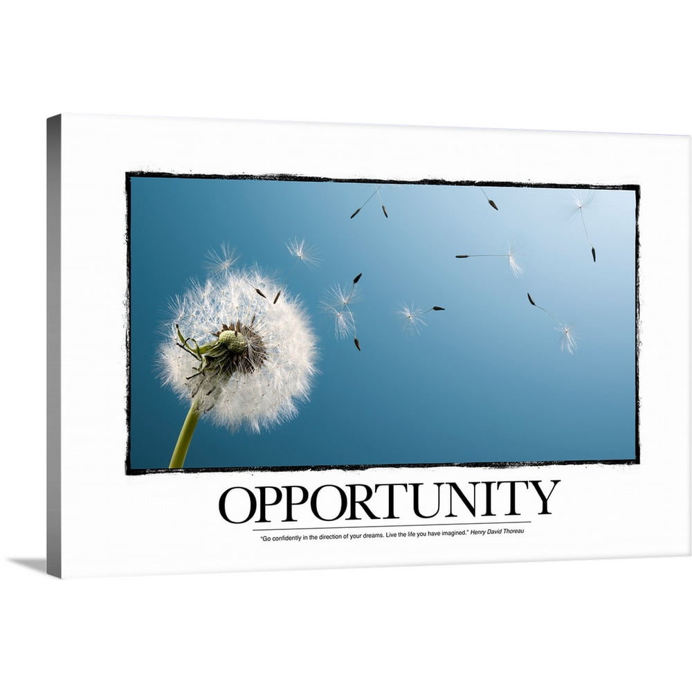 Great BIG Canvas | "Inspirational Poster: Go confidently in the