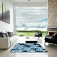 thumbnail image 6 of Ahgly Company Indoor Rectangle Patterned Blue Novelty Area Rugs, 2' x 4', 6 of 6