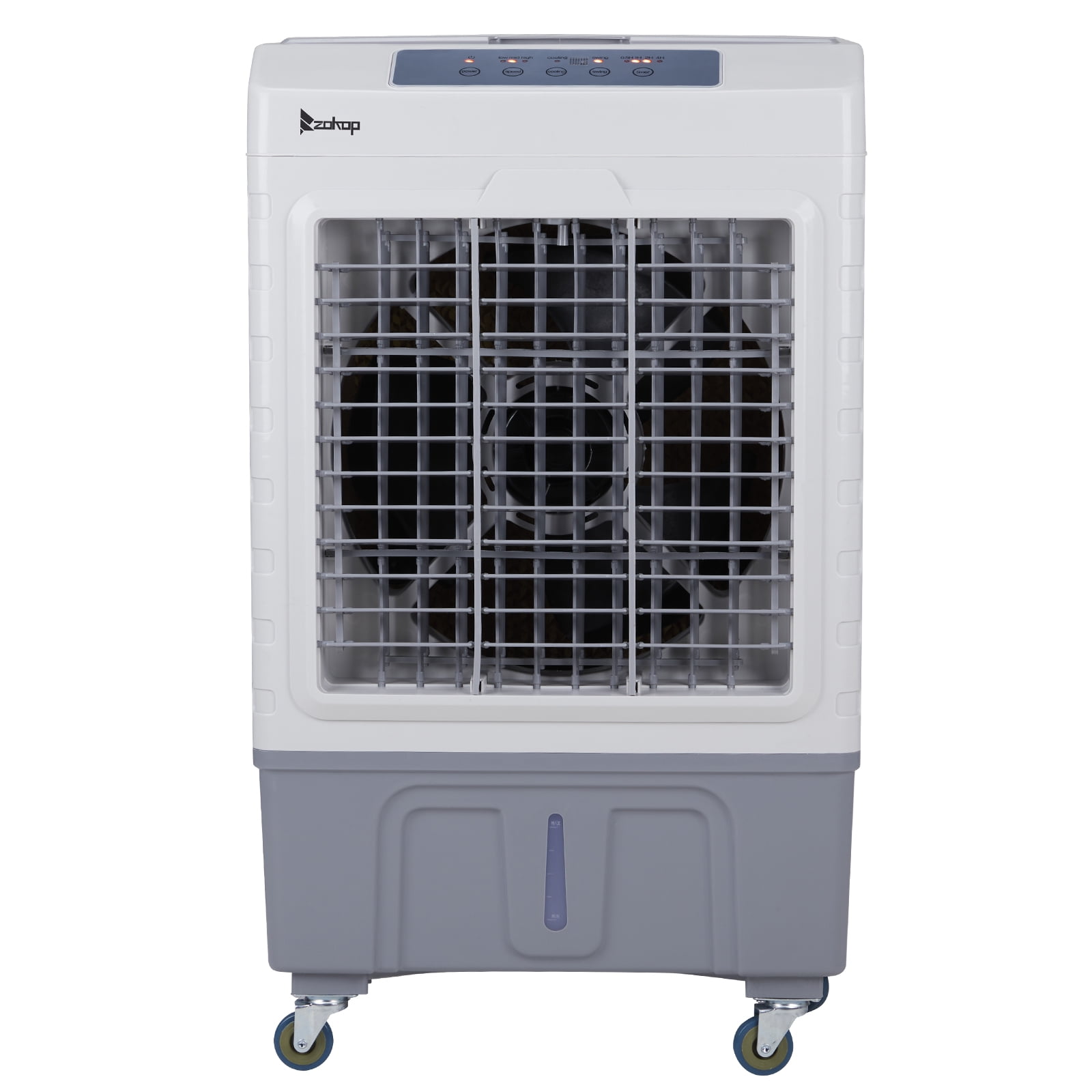 3 in 1 Portable Evaporative Cooler, Indoor Outdoor 2647CFM Personal Air Cooler with Remote Control, 10.57 Gal Large Water Tank & Scroll Casters, 4 Ice Packs