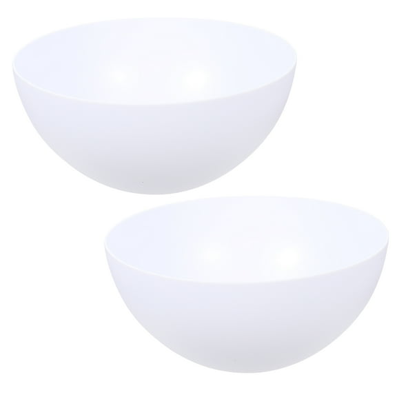 2 Pcs Plastic Lampshade Mushroom Shaped Decor Ceiling Light White