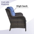 thumbnail image 6 of POCASSY 8 Piece Rattan Sofa Seating Group with Cushions, 6 of 11