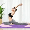 thumbnail image 4 of Gymax 10' x 4' x 2'' 4-Panel Folding Gymnastics Exercise Mat w/ Loop Fasteners Purple & Pink, 4 of 10