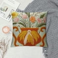 thumbnail image 2 of JEUXUS  Farmhouse Floral Blossom Tufted Throw Pillow Cover Spring Colorful Flower Vase Leaves Pillowcase Soft Square Cushion Case, 2 of 5