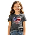 thumbnail image 4 of Curuila Toddler Girls T-Shirts Summer Crew Neck Hearts Print Short Sleeved Lightweight Fashion Casual Tops Grey Size 1-2 Years, 4 of 4