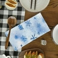 thumbnail image 3 of Eveokoki Christmas Kitchen Towels Set of 2,Snow Snowflake Dish Towels 16x24 Inch Drying Dishcloth,Farmhouse Winter Home Decoration, 3 of 4