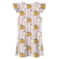 thumbnail image 4 of Gunia Little Girl Nightgown Princess Pajama Dress Halloween Ghost Summer Sleep Dress Cute Flutter Sleeve Casual Holiday Print Soft Nightwear Night Gowns Pjs Loungewear Pink 7-8 Years, 4 of 5