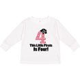 thumbnail image 3 of Inktastic Pirate 4th Birthday Party Boys or Girls Long Sleeve Toddler T-Shirt, 3 of 5