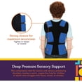 thumbnail image 5 of Special Supplies Compression Vest for Kids – Deep Pressure Comfort, Breathable Sensory Wrap for School and Travel – Adjustable Side Straps (Blue, Large), 5 of 10