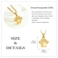 thumbnail image 2 of Paw Print Pet Cremation Jewelry Urn Necklace for Ashes Memorial Ashes Necklace for Dog / Cat Memorial Keepsake for Pet, 2 of 8