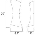 thumbnail image 2 of ET2 Conico Satin Nickel Contemporary Wall Sconce w/ 2 Light 60W - E20412-09, 2 of 2