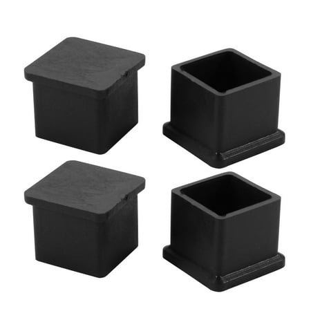 leg chair floor rubber square protector pvc 4pcs insert walmart