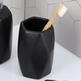 thumbnail image 2 of Diamond Bath Tumbler Cup Holder or Toothbrush Holder Black, 2 of 7