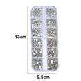 thumbnail image 2 of ClearFlatbackRhinestonesforCrafts,WhiteNailGemsGemstonesCrystalsJewels, WH, 2 of 5