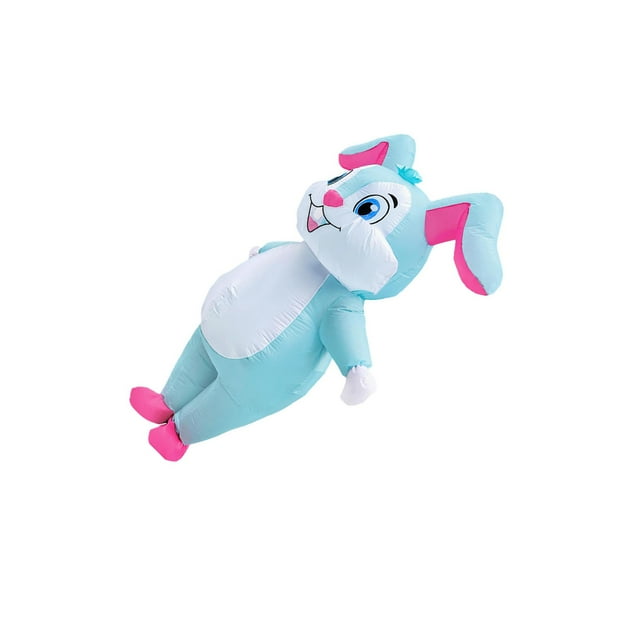 Shengyu Costume Gonflable de Lapin de Pâques Fournitures de Fête Combinaison de Lapin Corps Combinaison Intégrale