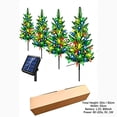 thumbnail image 3 of Sahpxhe LED Solar Christmas Snow Tree Lights Outdoor Christmas Decor Lamps with Automatic On Off for Courtyard Garden Decor, 3 of 7