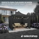 thumbnail image 3 of Carpa Toldo 3x3 Metros con Paredes Reforzado Plegable Impermeable Facil Armado Y Transporte para Jardín Casa Exterior Uso Rudo Acero Lona (Negro), 3 of 8