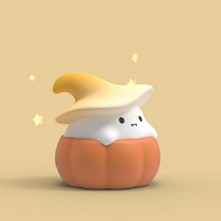 

Werulen Clearance Ghost Night Light Ghost Pumpkin Night Light Halloween Décor Cute Silicone Pat Light Colorful USB Charging Three Gear Adjustable Halloween Decorations Savings Clearance Flash Deals
