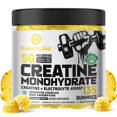 thumbnail image 1 of Gomitas de monohidrato de creatina Nature's Aid (5 g): Energía preentrenamiento y apoyo para el crecimiento muscular para hombres y mujeres | Gomitas de piña con electrolitos (135 unidades), 1 of 5