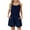 Navy, variant on Timegard Rompers for Women Scoop Neck Elastic Waist Short Jumpsuit Casual Comfy Solid Color Outfits
