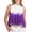 Purple, variant on Womens Ombre Gradient Blouses Halter Neck Sleeveless Flowy Chiffon Casual Party Everyday Summer Tops Purple M
