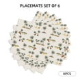 thumbnail image 2 of Placemats Set Of 4 / 6, Summer Tropical Hawaii Tree Placemats For Dining Table Indoor/Outdoors Heat Resistant Washable Placemats 18" X 12", 2 of 8