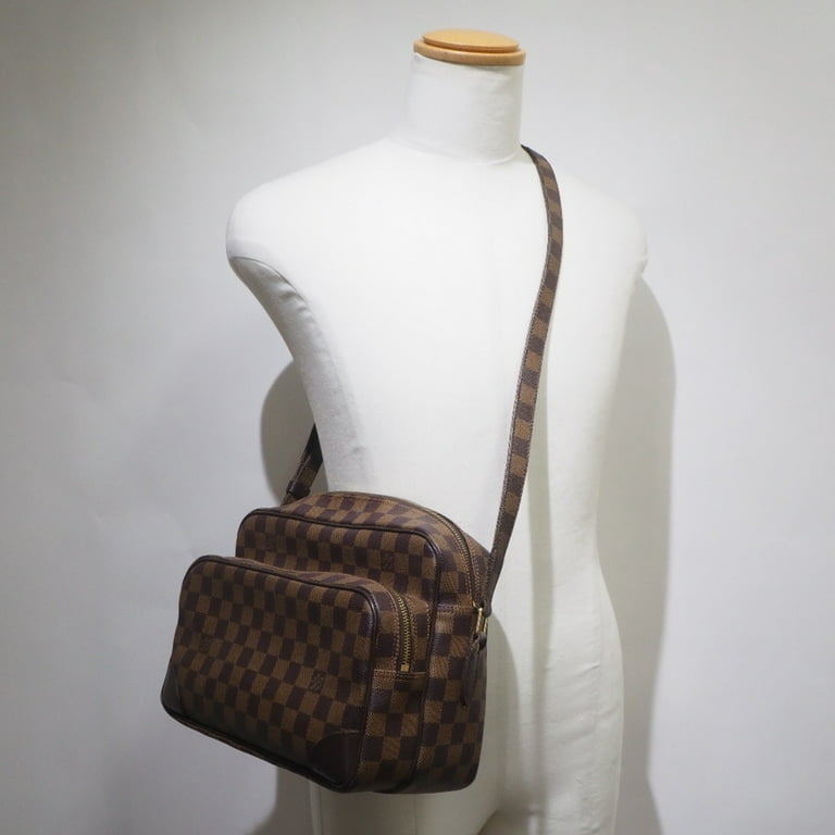 Pre-Owned Louis Vuitton Nile Special Order N48062 Damier Canvas Ebene Brown  AR0064 Unisex Shoulder Bag (Good) 