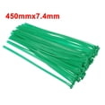 thumbnail image 5 of 18 Inch x 0.3 Inch Green Adjustable Nylon Ties Wraps Reusable Cable Ties 40 Pack, 5 of 5