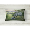 thumbnail image 2 of Carolines Treasures BDBA0385PW1216 Zebras in the Field with Baby Fabric Decorative Pillow 12H x16W multicolor, 2 of 3