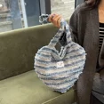thumbnail image 2 of Bolso de hombro de lona 2024, nueva versión coreana, de moda, sencillo, para mujeres de Internet, bolso de mano para llevar al trabajo, 2 of 5