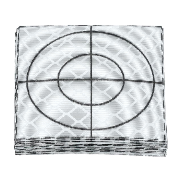 Uxcell Survey Reflector Sheets Self-Adhesive Target Sheets for Total Stations White 40x40mm