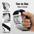 thumbnail image 4 of Bxaolu Garlic Press Rocker - Stainless Steel Garlic Crusher, 2-in-1 Easy Kitchen Gadget for Effortless Smashing, Ergonomic Handle,Kitchen Essentials,Home and Kitchen Utensils Accessories,Cooking, 4 of 7