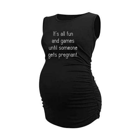 

QIPOPIQ Maternity Dress Clearance Womens English Print Dress Large Size Maternity Vest