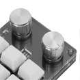 thumbnail image 3 of Clavier de raccourcis programmable sans fil USB Bluetooth double mode 9 touches avec boutons interrupteur bleu pour jeux de bureau musique, 3 of 4