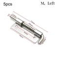 thumbnail image 1 of 5pcs Spring Loaded Latches Security Barrel Bolt Latch Tone Door Cabinet Hinges, 1 of 4