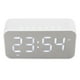 thumbnail image 2 of Altavoz Bluetooth inalámbrico, sonido estéreo, cancelación de ruido, visualización de temperatura, transmisión de voz, radio FM, espejo, despertador, color blanco, 2 of 14