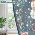 thumbnail image 4 of Yayeee Window Curtains Light Filtering 63"x42" Grommet Panel Pair Home Living Room Decor, Blue Christmas Santa, 4 of 7