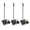 3 Pack Dustpan, variant on 3 Pack Stainless Steel Dustpan Metal With Handle Heavy Duty Dust Pan Upright For Home Office Lobby