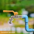 thumbnail image 3 of 1 Ensemble de Robinet d'Eau Extérieur Robinet de Jardin de Remplacement Robinet Multifonction Pièce de Robinet Double Sortie Robinet d'Eau de Jardin Double Sortie, 3 of 6