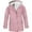 Pink, variant on REDARER Girls Lined Raincoat, All Weather Hooded Windbreaker for Kids, Warm Windproof Softshell Jacket,Size:9-10 Years